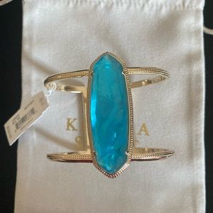 NWT Kendra Scott Lawson cuff bracelet in London blue